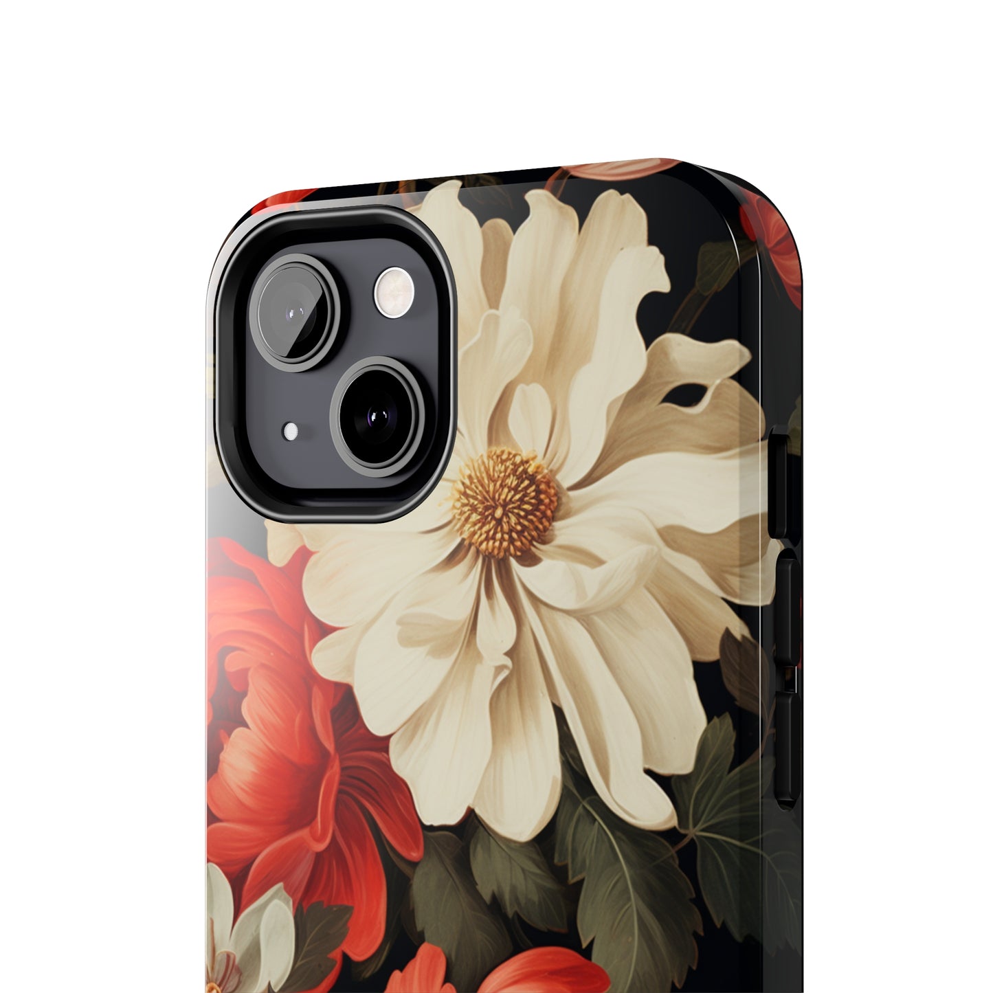 Vintage Floral Aesthetic Phone Tough Case Antique Print for iPhone 14 11 Pro 12 13 XR XS X 7+ 8 Boho Nature Flowers Cottage Core