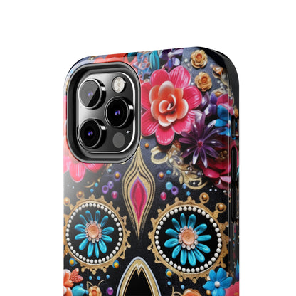 Sugar Skull iPhone Case | Celebrate Dia de los Muertos with Vibrant Elegance