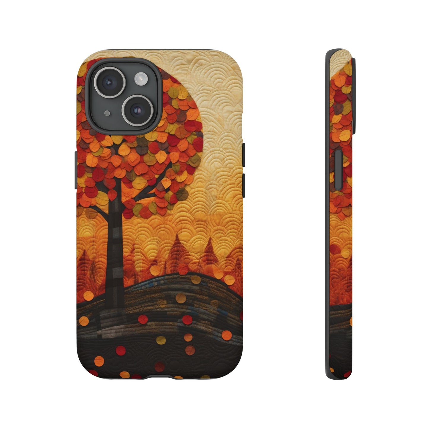 Autumn iPhone Case, Forest Embroidered Style Phone Case