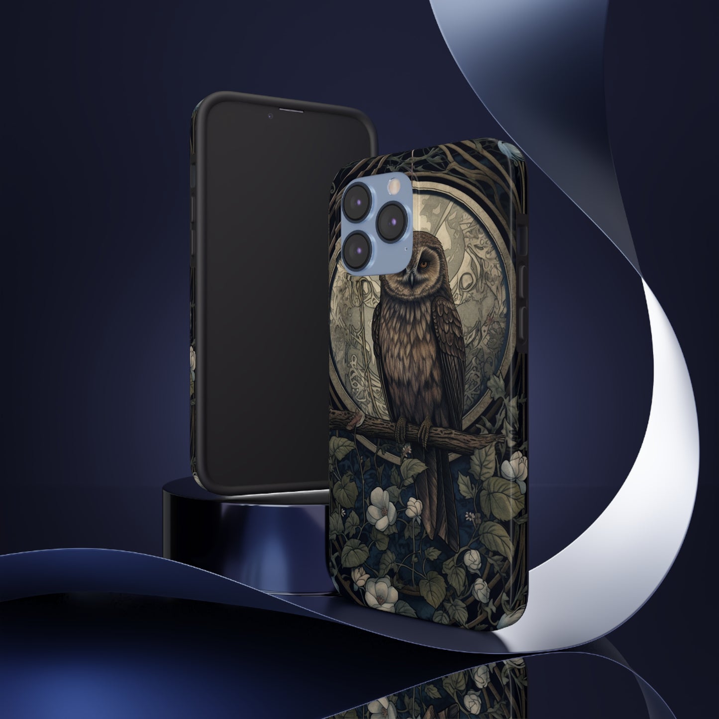 The Hermit Owl | Dark Academia Aesthetic Retro Tough iPhone Case | Embrace Mystical Vibes with Captivating Tarot Art and Reliable Protection