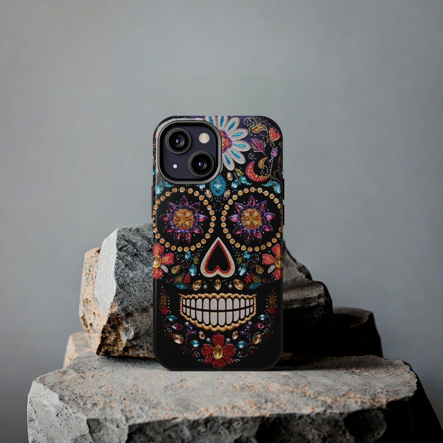 Sugar Skull iPhone Case | Dia de los Muertos Design for Apple iPhone | Halloween Aesthetic