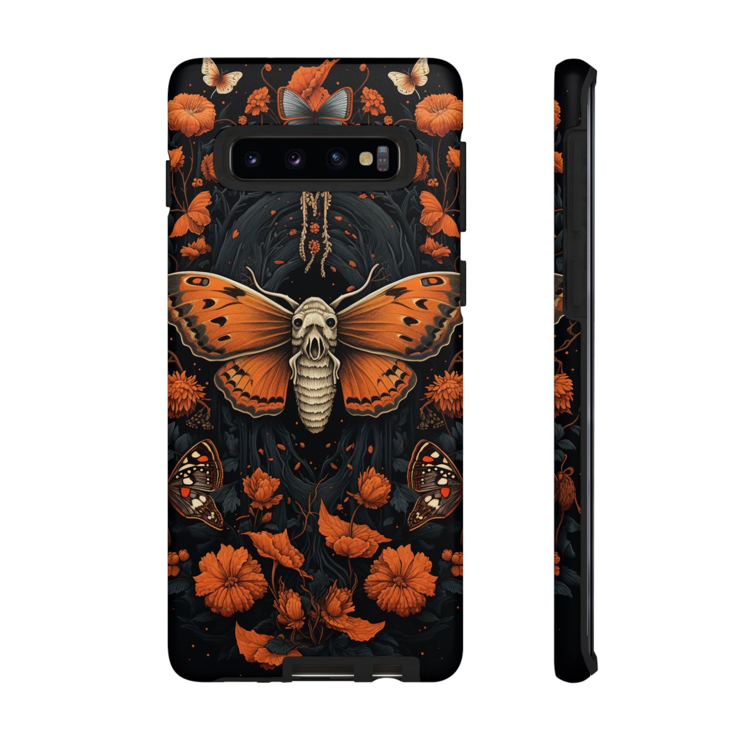 Eerie Elegance Halloween Goth Moth Phone Cover