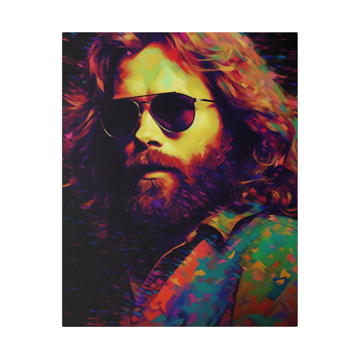 Jim Morrison of The Doors Pop Art | Stretched Canvas Print