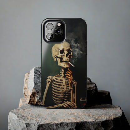 Smoking Skull iPhone Case | Edgy Style with a Mysterious Vibe for iPhone 11, 12, 13, 14, SE 2020 & Mor