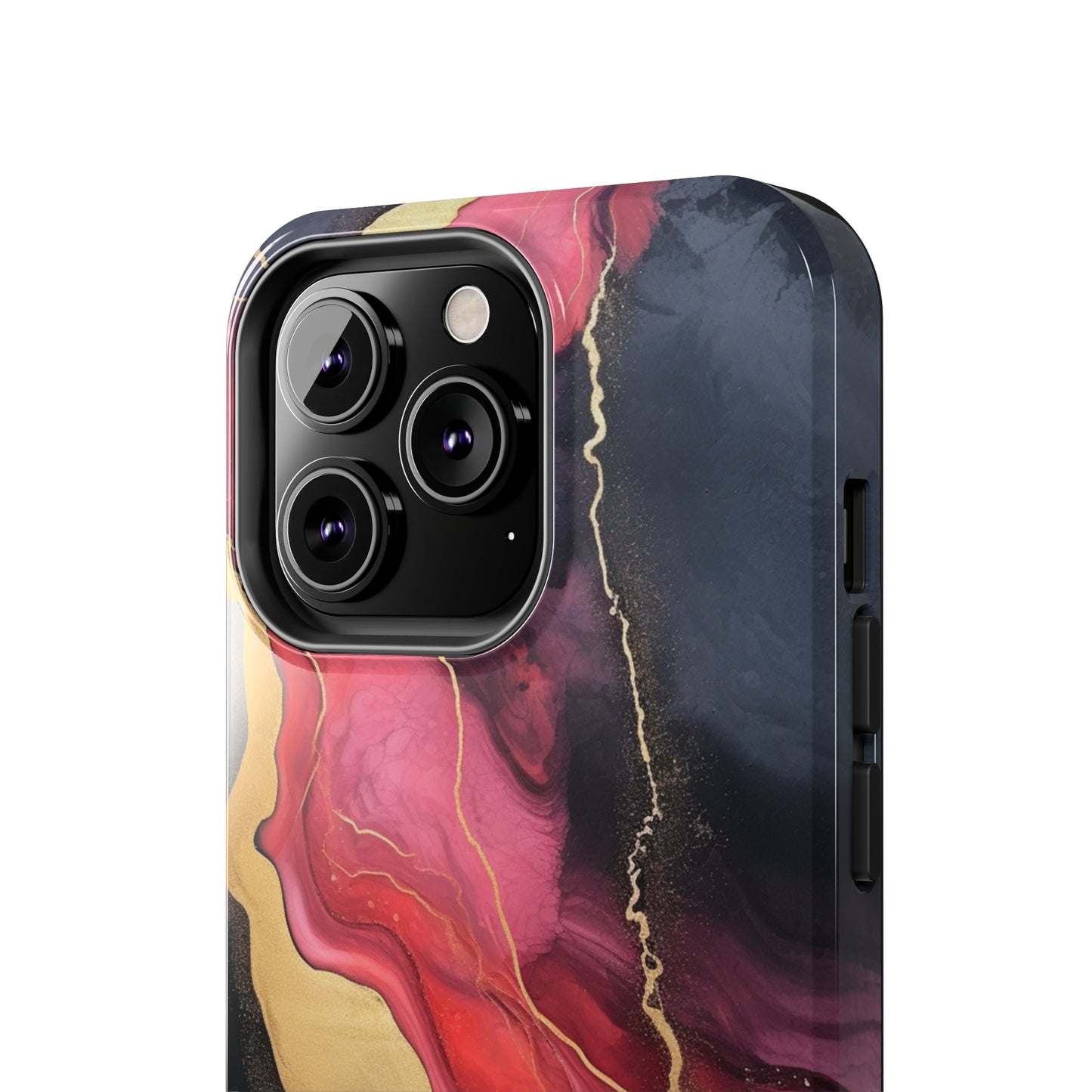 Marbled Dark Lava flow Phone Case | Embrace the Mesmerizing Multicolor Art