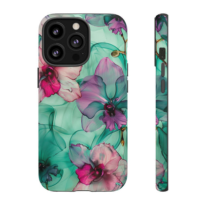 Watercolor Floral Orchids Phone Case