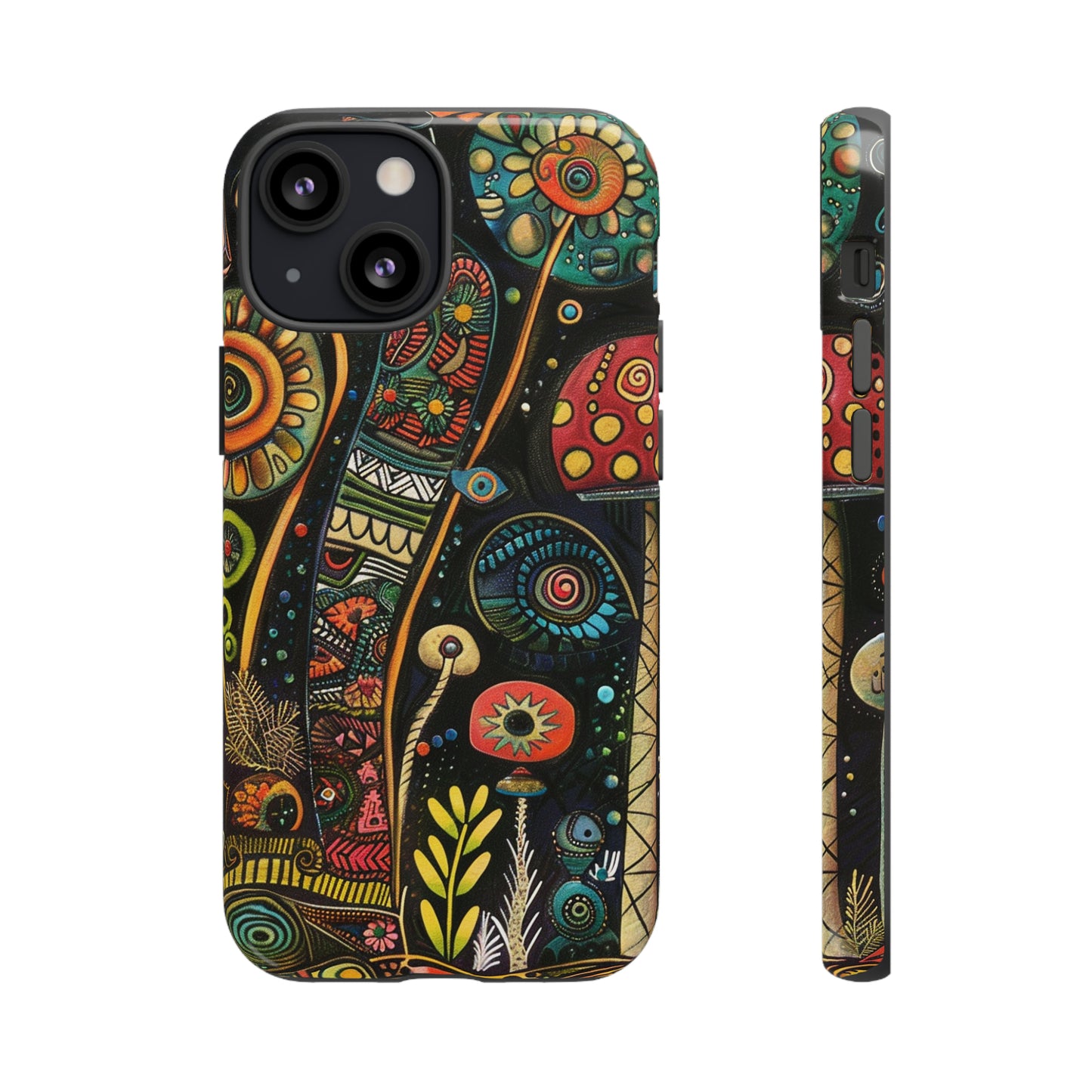 Retro 1960s Psychedelic Flowers Phone Case