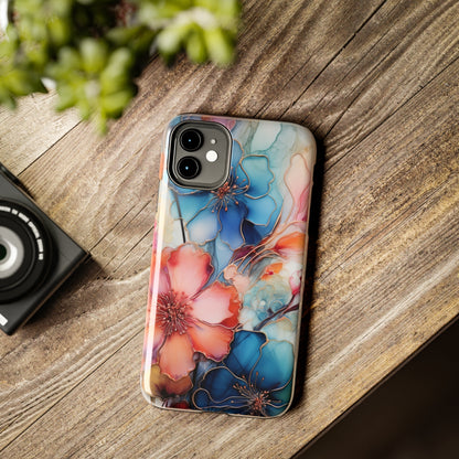 Marbled Watercolor iPhone Case | Embrace the Mesmerizing Multicolor Art