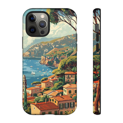 Midcentury French Riviera Landscape Painting Phone Case