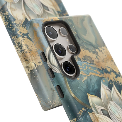 Zen Lotus Gold Floral Phone Case