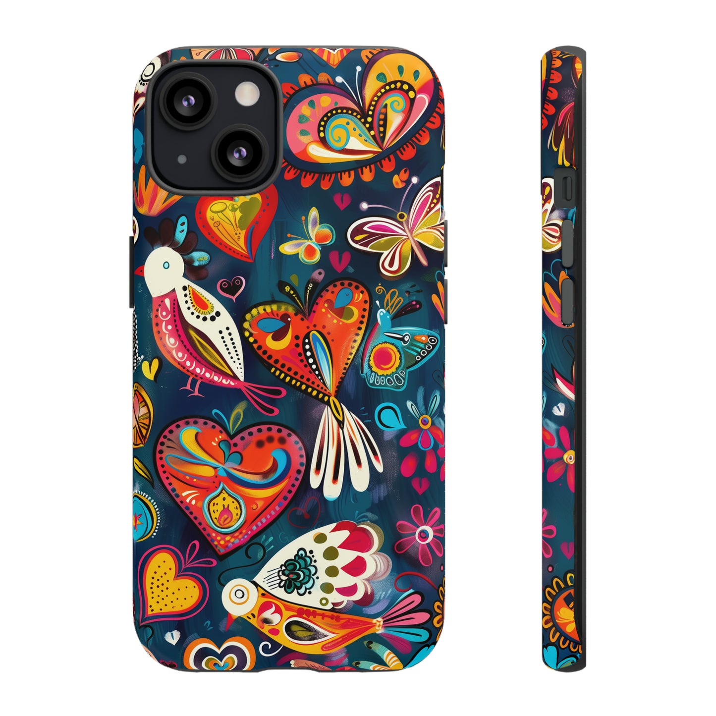 Bright Colorful Mexican Style Mural Painting Phone Case