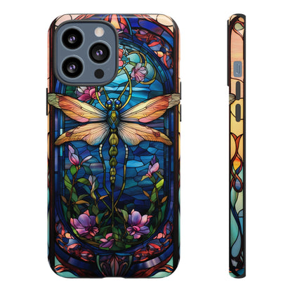 Art Nouveau Stained Glass Dragonfly Phone Case