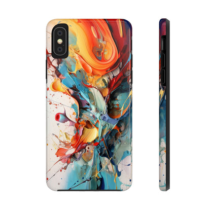 Abstract Color Splash iPhone Tough Case | Boldly Express Your Style with Enhanced Protection