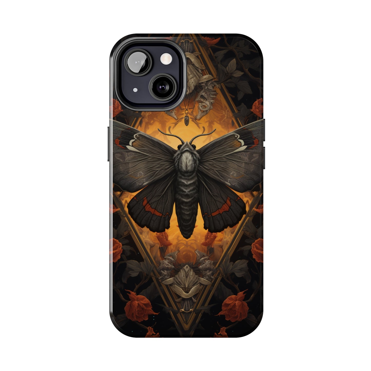 iPhone Case | Lost in Thought: Dark Academia Moth iPhone Tough Case