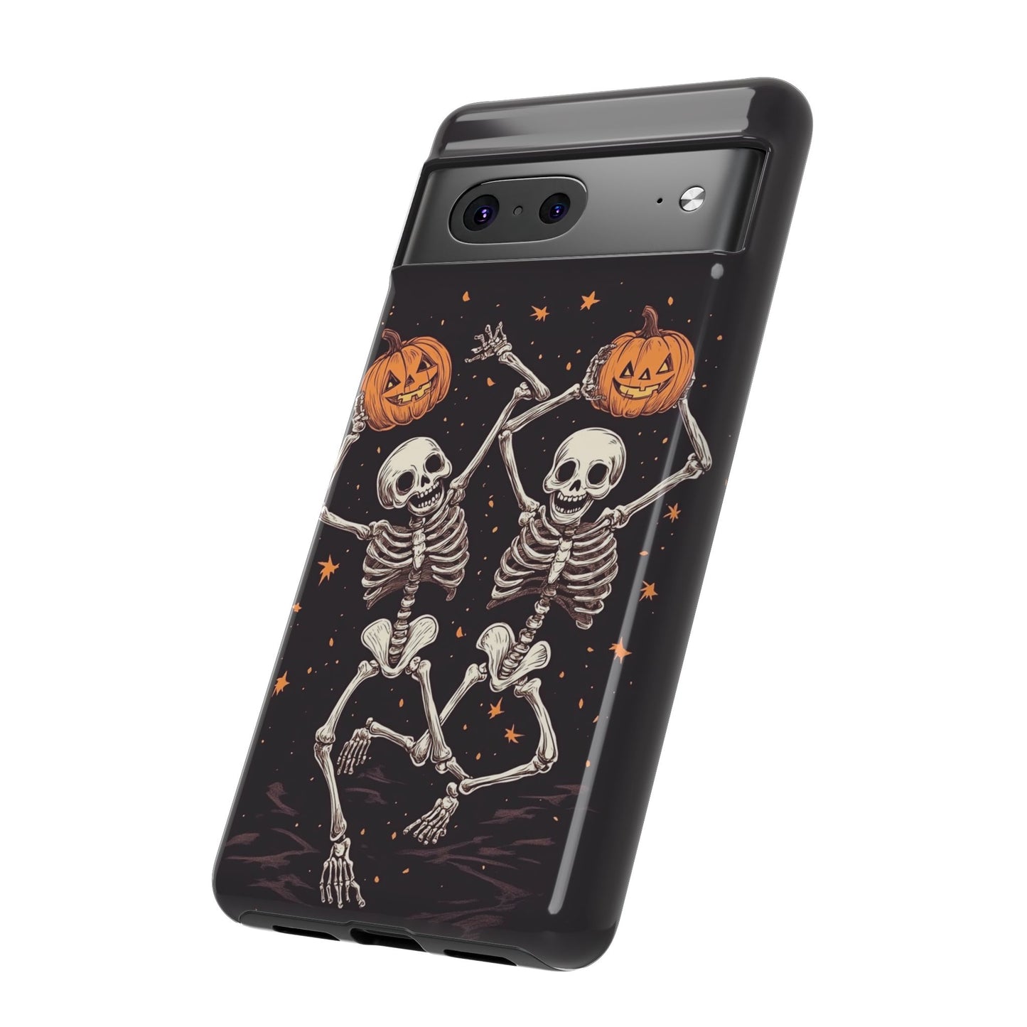 Dancing Skeletons with Jack-o'-Lanterns Phone Cover