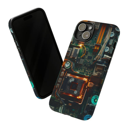 Circuit Board Themed Tough Phone Case