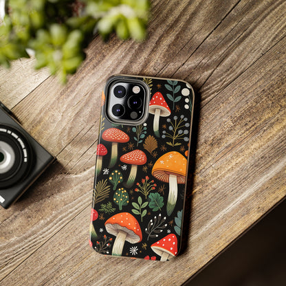 Psychedelic Magic Mushrooms Phone Case | Dive into Vintage Vibes