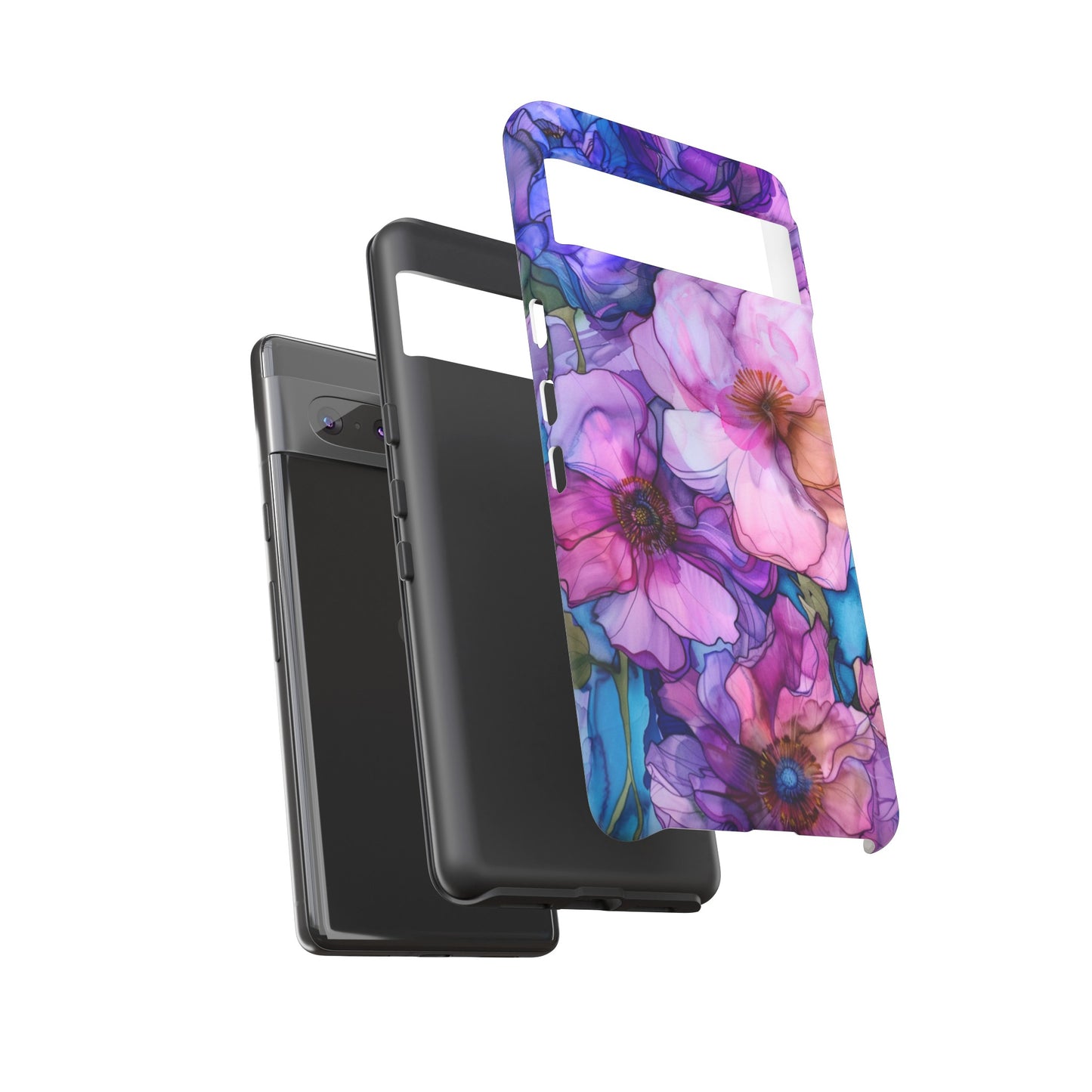 Purple Flower Stained Glass Phone Case