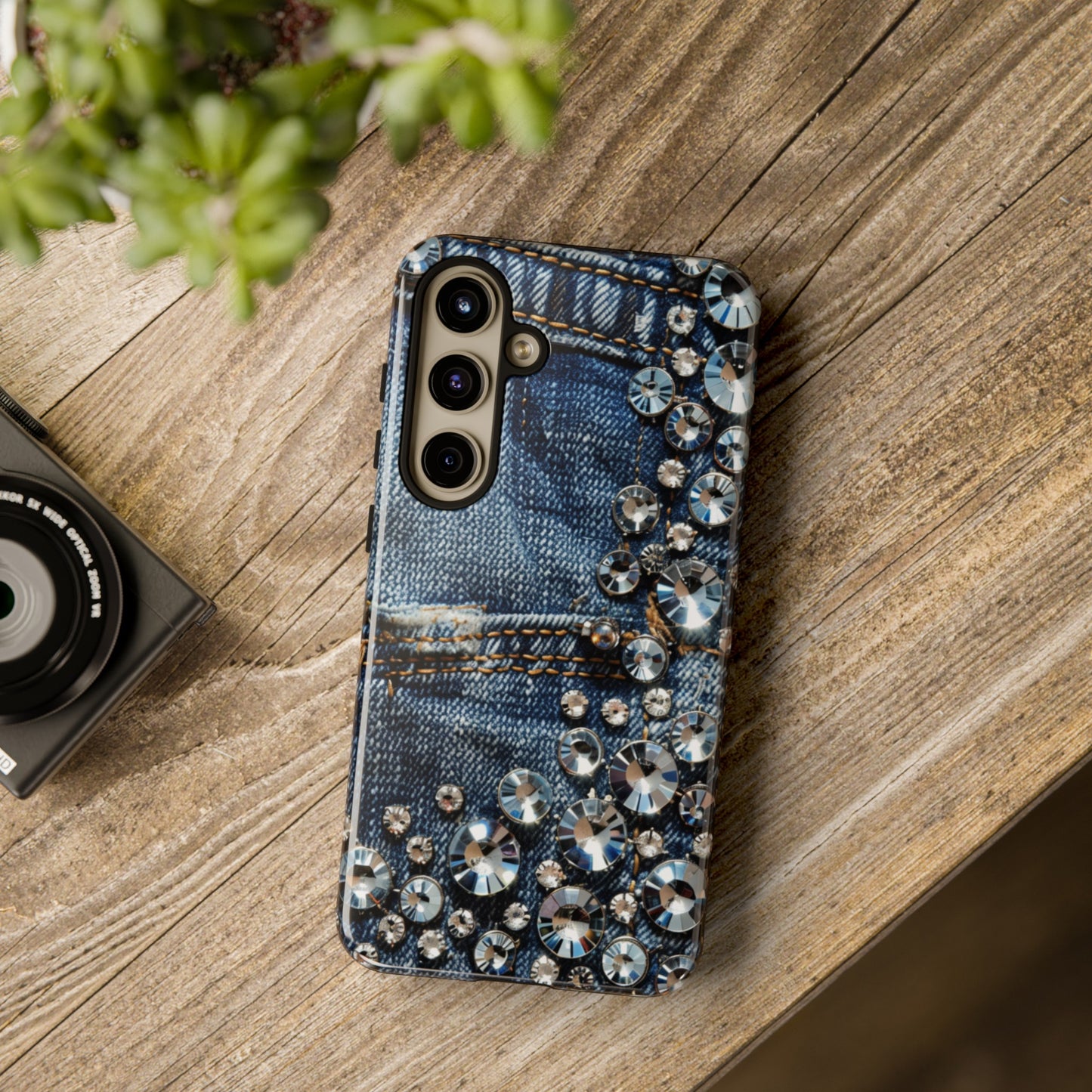 Blue Jean Queen Rhinestone Bling Phone Case