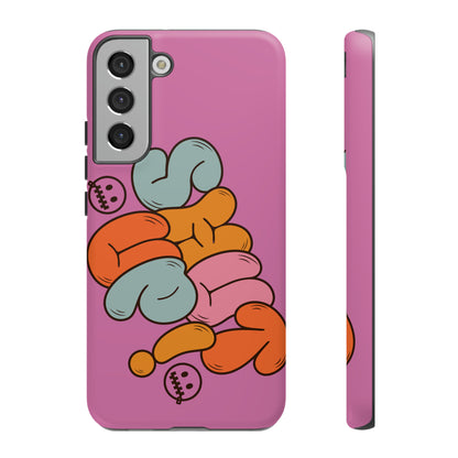 Shut Up Phone Case | Warm Retro Psychedelic Colors | For iPhone, Pixel, Samsung