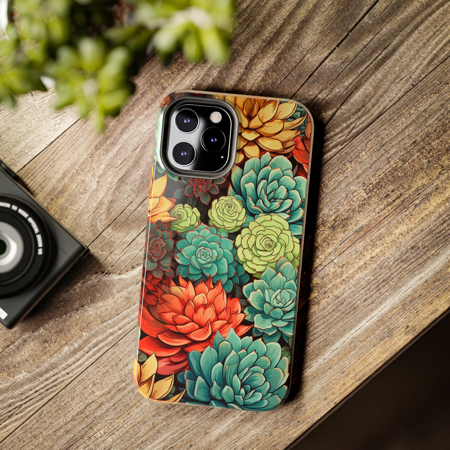 Succulent Desert Cactus Floral iPhone Case | Embrace the Beauty of Arid Elegance