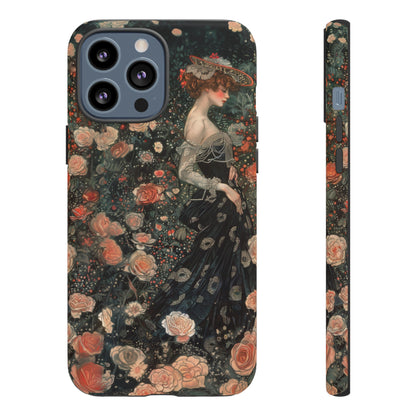 Art Nouveau French Floral Beauty Painting Phone Case