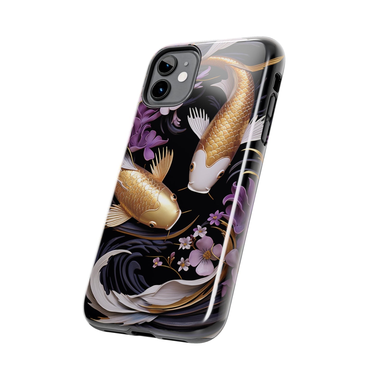 Graceful Flow: Koi Fish Inspired | Japanese Art Masterpiece iPhone Case