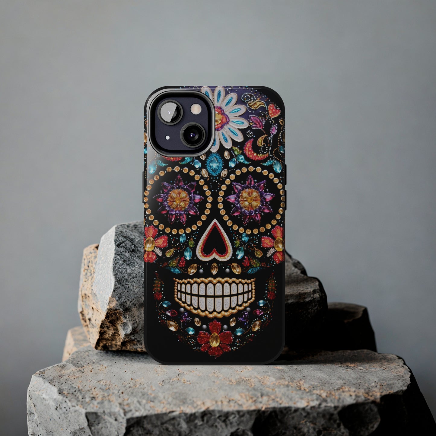 Sugar Skull iPhone Case | Dia de los Muertos Design for Apple iPhone | Halloween Aesthetic