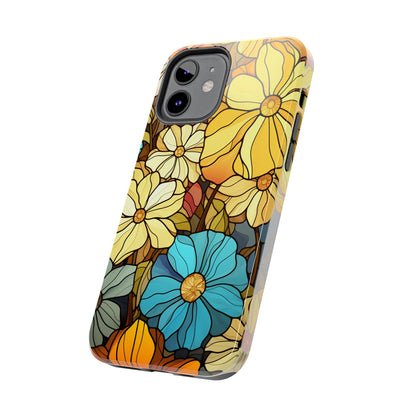 Kaleidoscopic Elegance: Stained Glass Vintage Floral iPhone Case – Timeless Beauty Illuminated