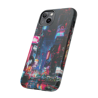 Cyberpunk Tokyo Cityscape Phone Case