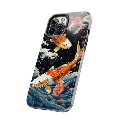 Graceful Flow: Koi Fish Inspired | Japanese Art Masterpiece iPhone Case