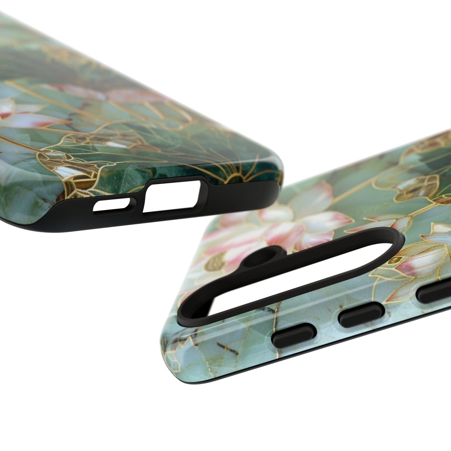 Elegant Floral Phone Case - Tough Cases with Lotus Design