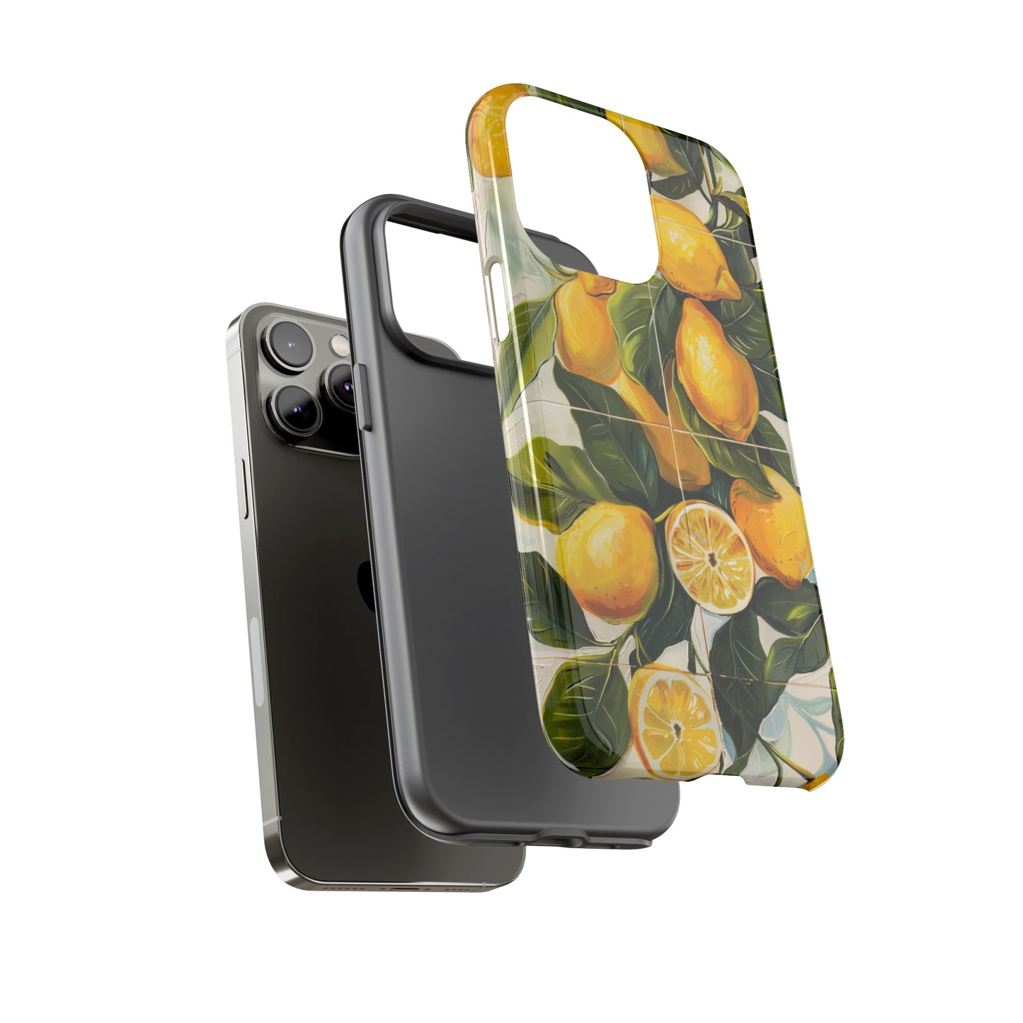 Mediterranean Lemon Italian Tile iPhone 14 Case