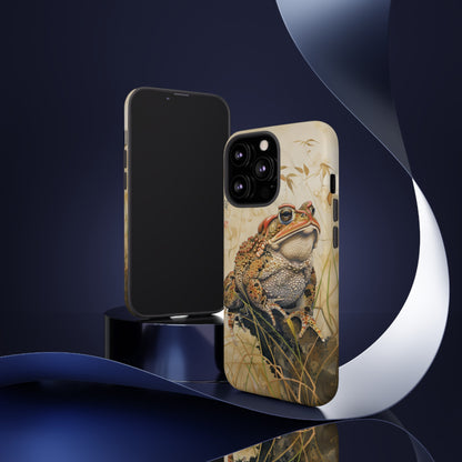 Toad on a Branch Japanese Style Art Painting Phone Case