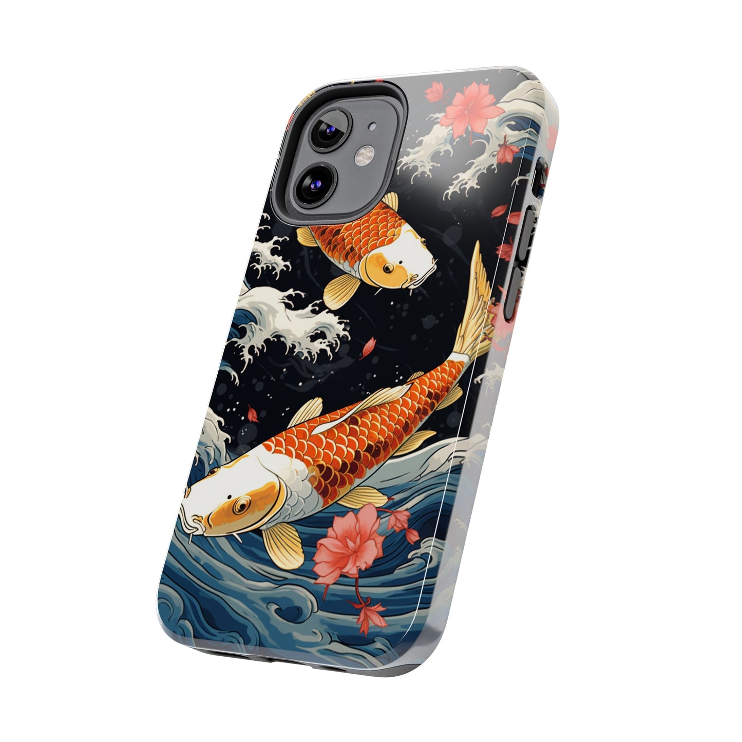 Graceful Flow: Koi Fish Inspired | Japanese Art Masterpiece iPhone Case