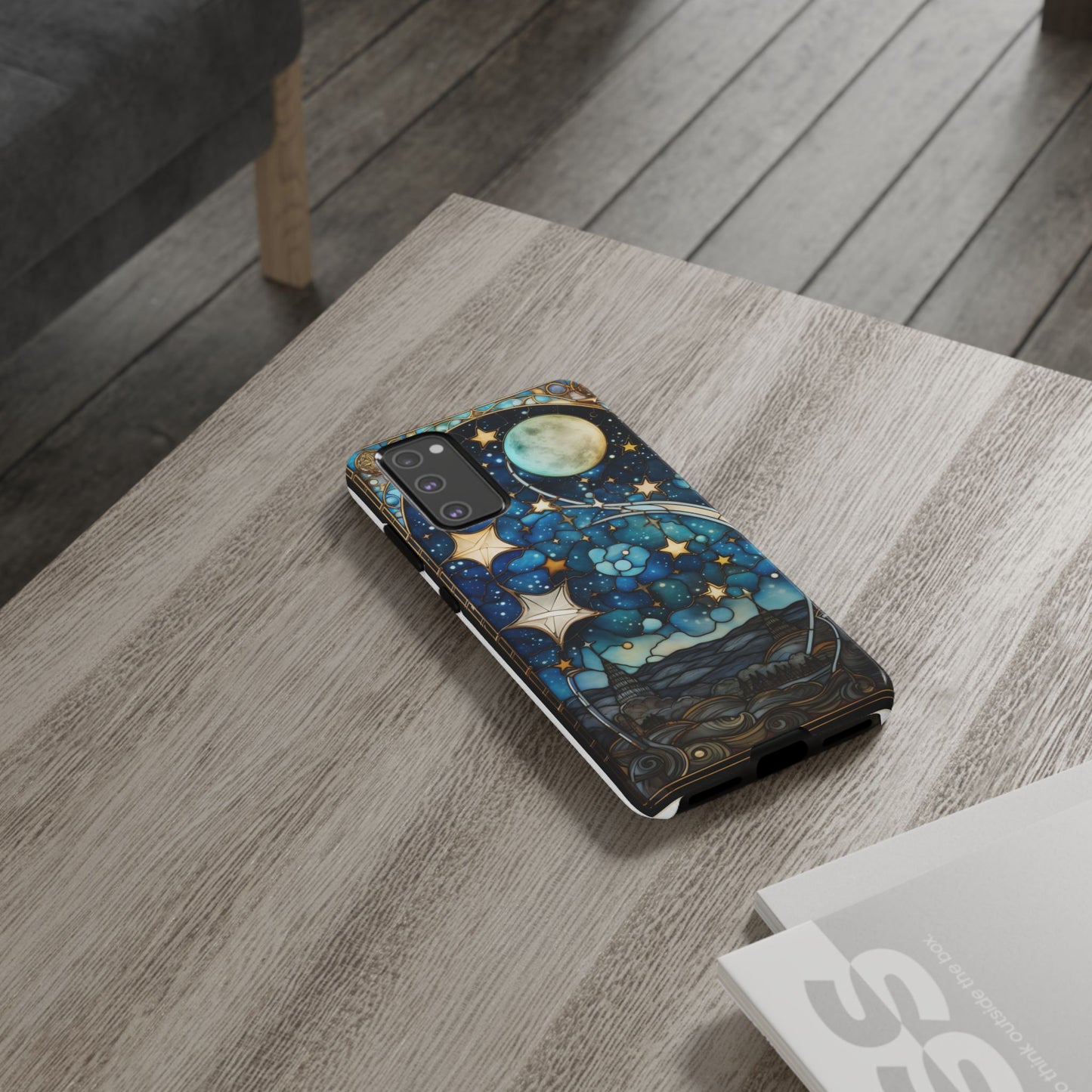 Boho Starry Night Stained Glass Artistry Phone Cover