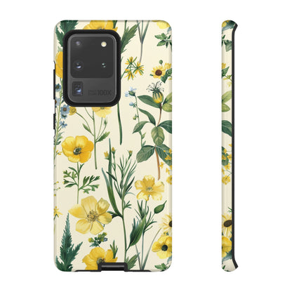 Floral Sage Yellow Wildflower Phone Case