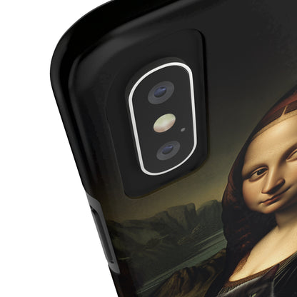 Mona Lisa with Cat iPhone Case | Art Phone Cases