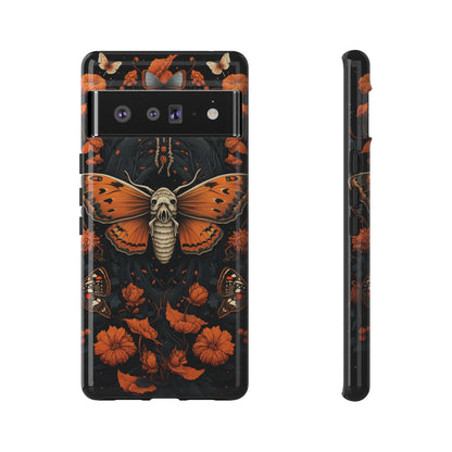 Eerie Elegance Halloween Goth Moth Phone Cover