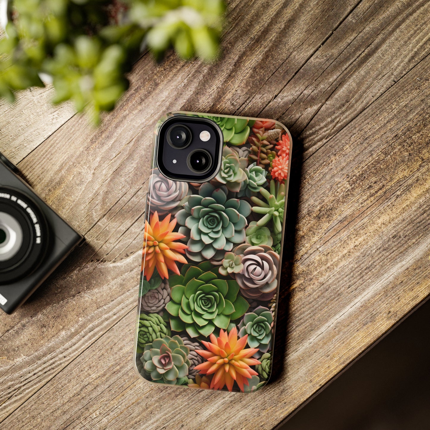 Succulent Desert Cactus Floral iPhone Case | Embrace the Beauty of Arid Elegance