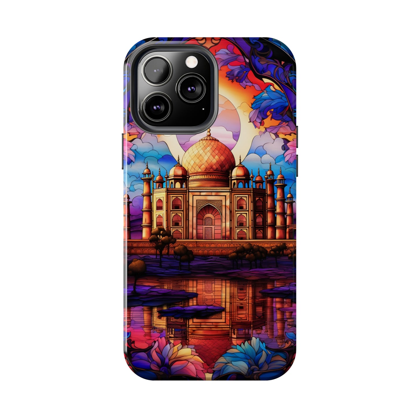 Taj Mahal Silhouette iPhone Case | Royal Elegance for Models 11 through 14 Pro Max