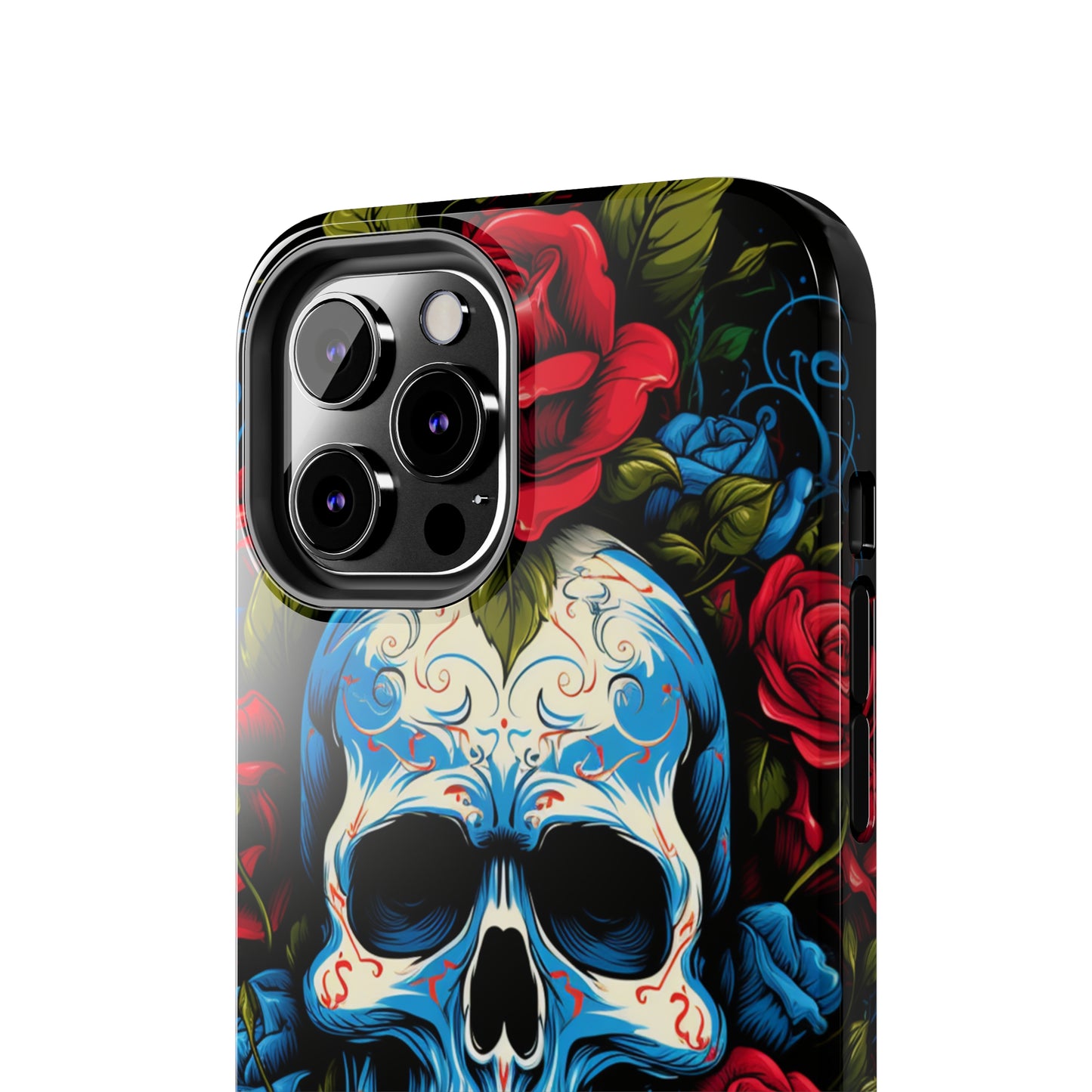 Skull and Roses iPhone Case | Edgy Elegance and Timeless Beauty