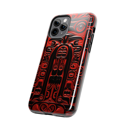 Raven Totems: Northwest Native American Carving | Heritage iPhone Case