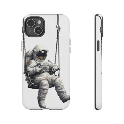 Astronaut on a Swing Phone Case