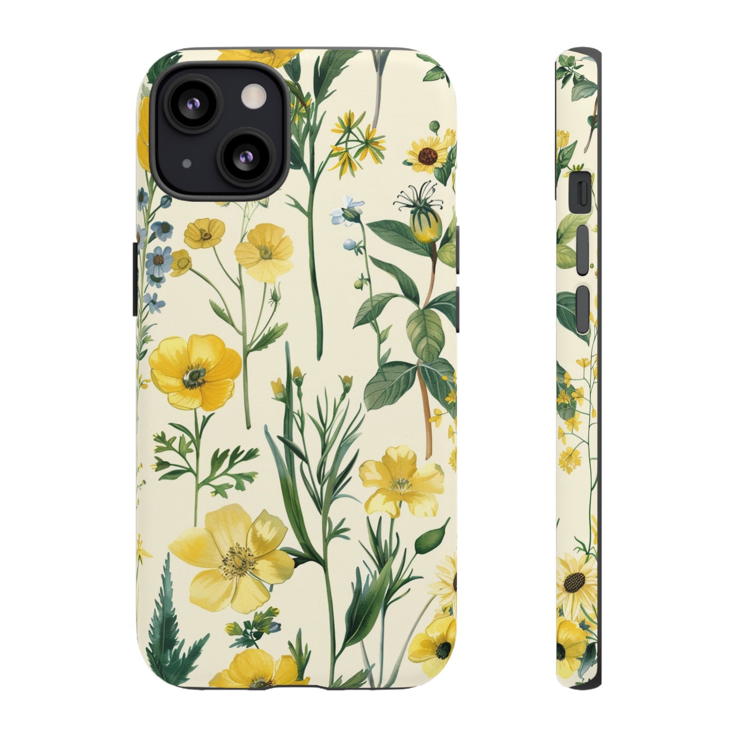 Floral Sage Yellow Wildflower Phone Case