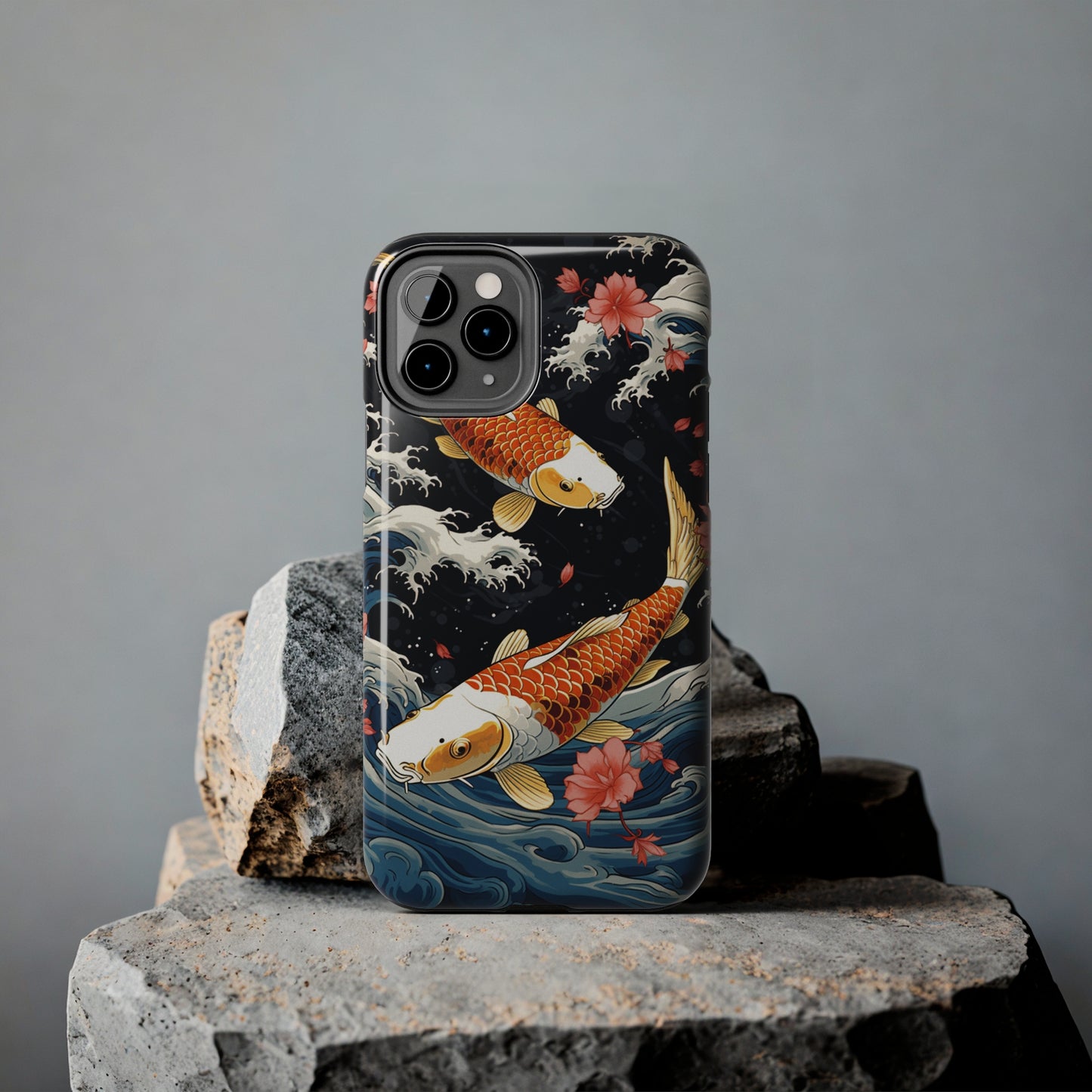 Graceful Flow: Koi Fish Inspired | Japanese Art Masterpiece iPhone Case