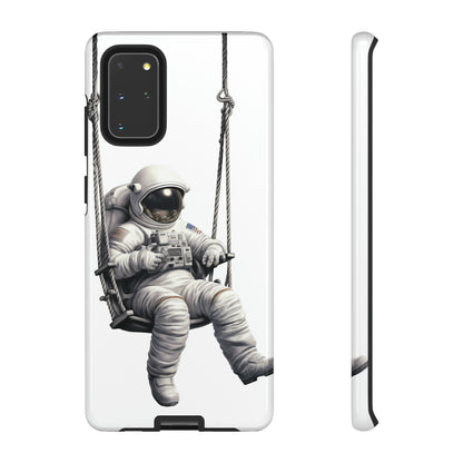 Astronaut on a Swing Phone Case