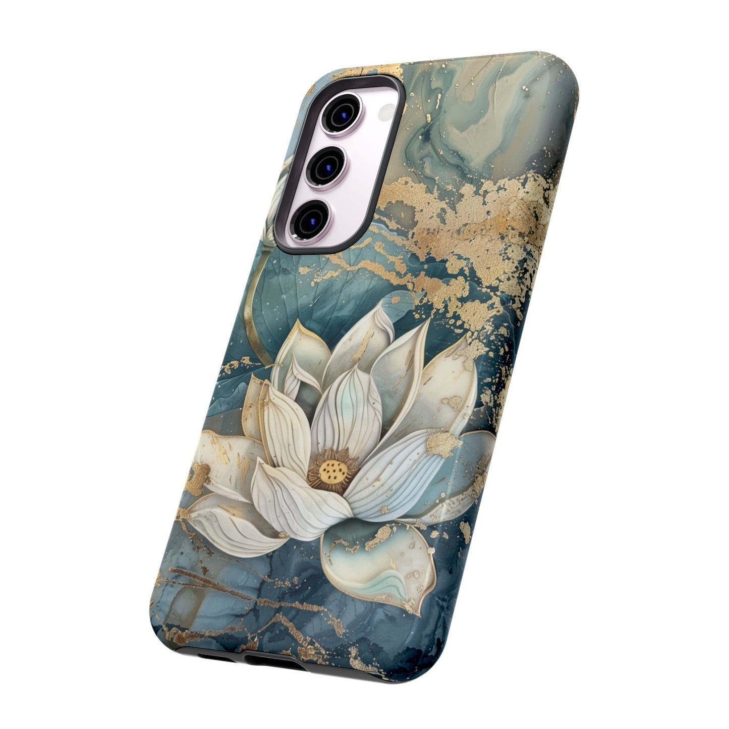 Zen Lotus Gold Floral Phone Case