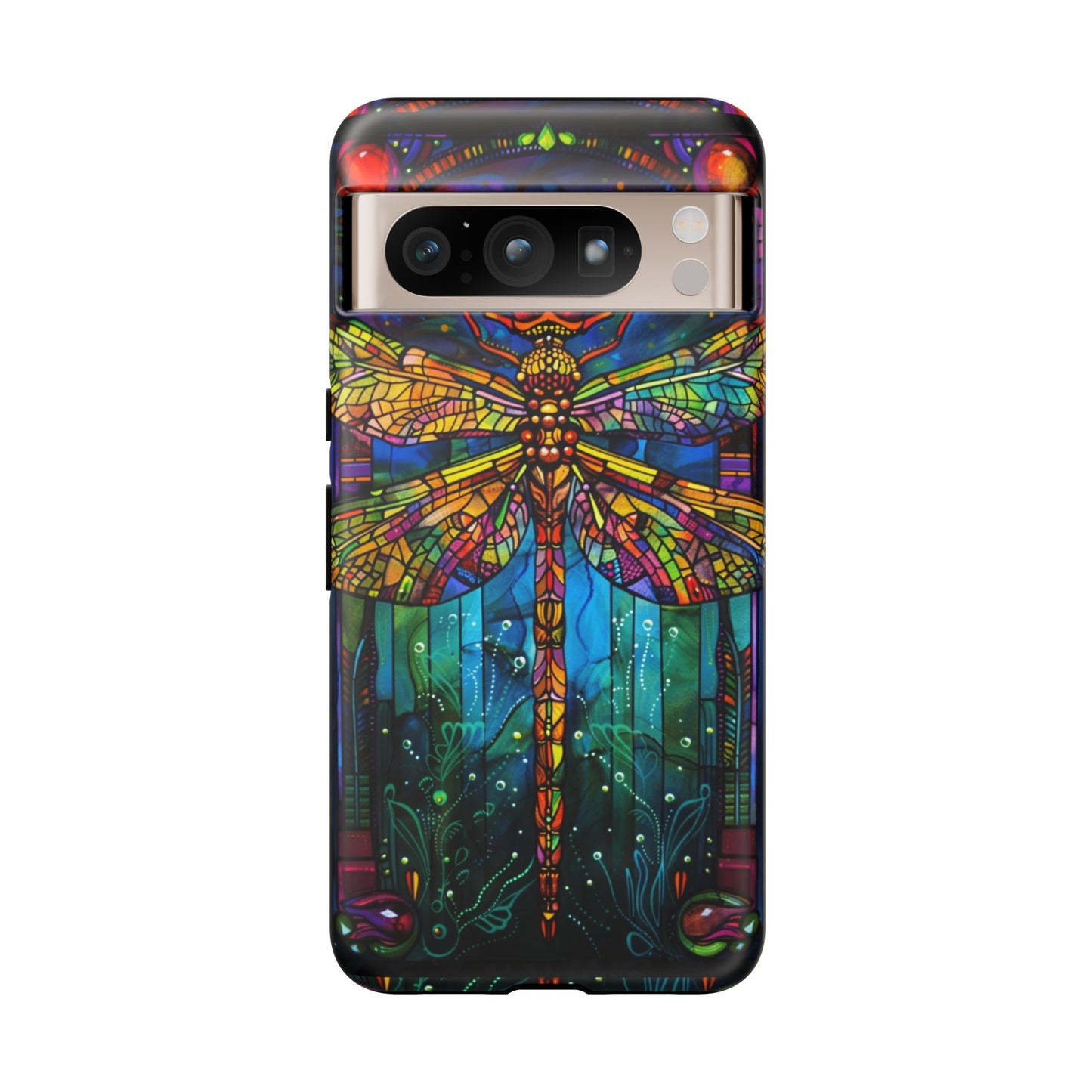 Art Deco Stained Glass Dragonfly Phone Cover