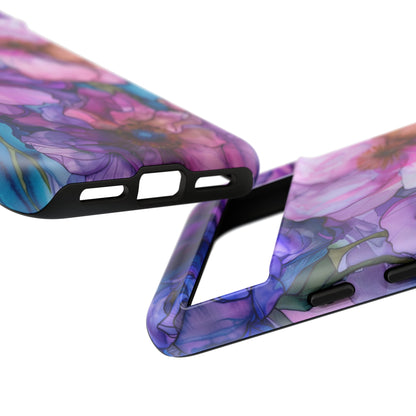 Purple Flower Stained Glass Phone Case